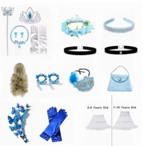 Cinderella Princess Costume Accessories Necklace Headband