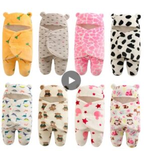 Soft Newborn Baby Sleeping Bags Cartoon Thicken Winter