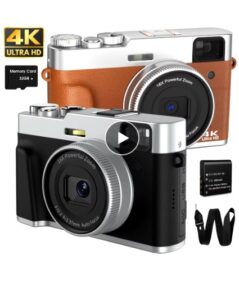 4K Digital Camera Auto Focus 48MP for YouTube Vlogging