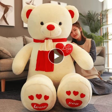 New Hot High Quality 4 Colors Teddy Bear With Scarf