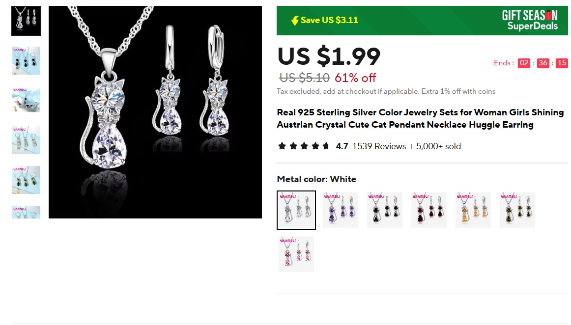 Jewelry Sets for Woman