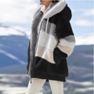 Winter Fashion Women's Coat 2024 Hooded Zipper Ladies Jacket 2