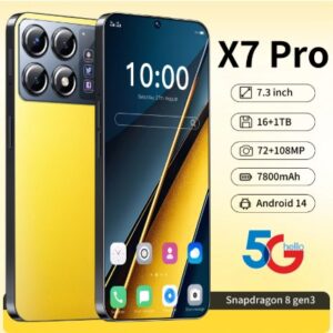 New X7 Pro Smartphone 7.3 inch Full Screen 4G-5G Cell Phone