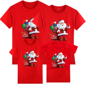 Christmas family outfit Elk Santa Claus tshirt mother kids father son family matching outfits Baby romper christmas clothes